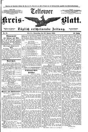 Teltower Kreisblatt on Jan 30, 1896