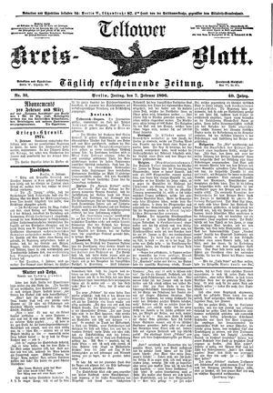 Teltower Kreisblatt vom 07.02.1896