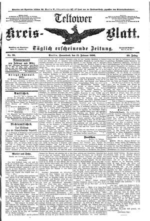 Teltower Kreisblatt vom 15.02.1896