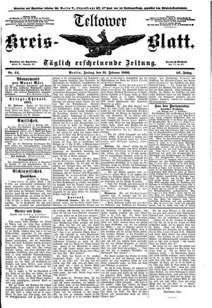 Teltower Kreisblatt on Feb 21, 1896