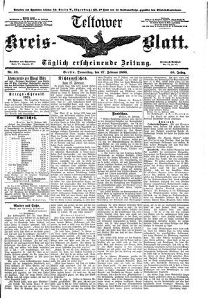 Teltower Kreisblatt on Feb 27, 1896