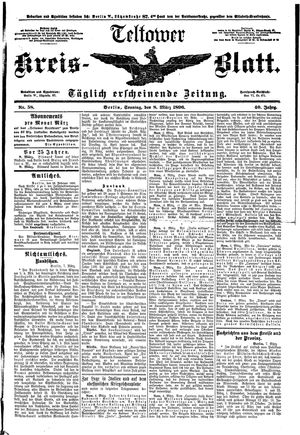 Teltower Kreisblatt vom 08.03.1896