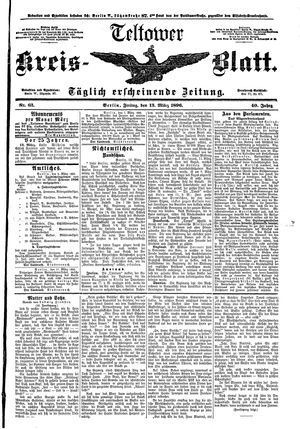 Teltower Kreisblatt vom 13.03.1896