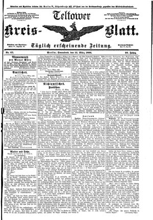 Teltower Kreisblatt on Mar 14, 1896