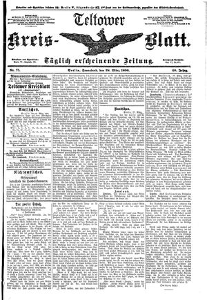 Teltower Kreisblatt on Mar 28, 1896