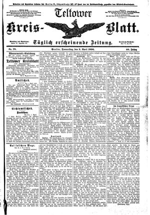 Teltower Kreisblatt vom 02.04.1896