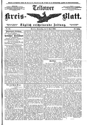 Teltower Kreisblatt vom 09.04.1896