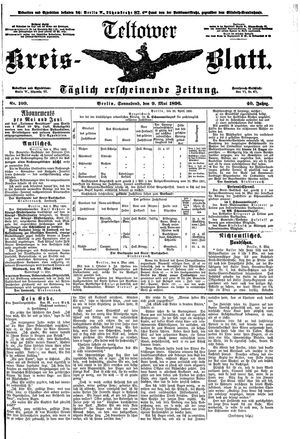 Teltower Kreisblatt on May 9, 1896