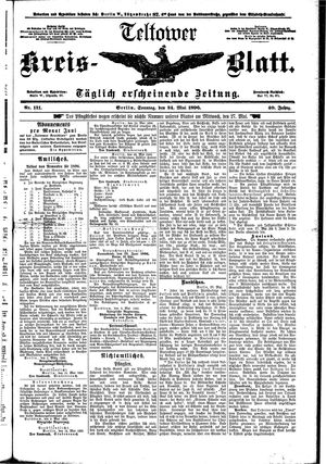 Teltower Kreisblatt on May 24, 1896