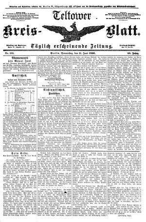 Teltower Kreisblatt vom 11.06.1896