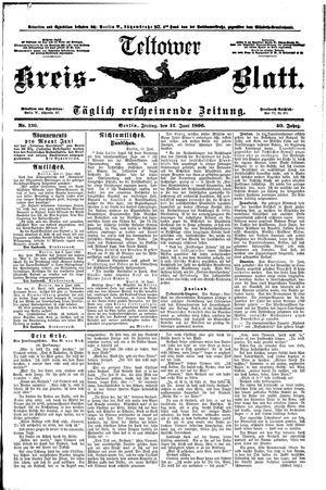 Teltower Kreisblatt vom 12.06.1896