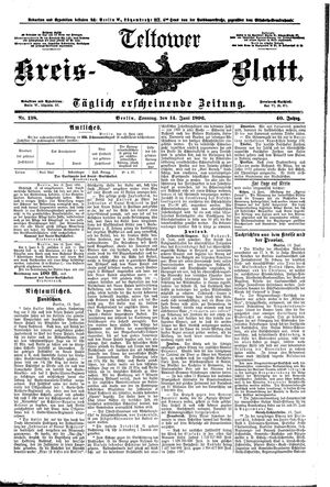 Teltower Kreisblatt on Jun 14, 1896