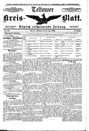 Teltower Kreisblatt vom 24.06.1896