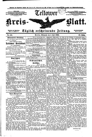 Teltower Kreisblatt vom 01.07.1896
