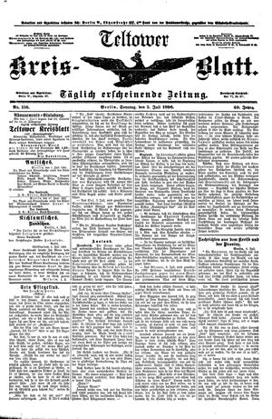 Teltower Kreisblatt on Jul 5, 1896