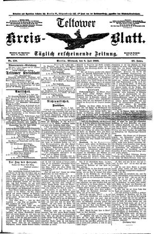 Teltower Kreisblatt vom 08.07.1896