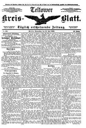 Teltower Kreisblatt vom 16.07.1896