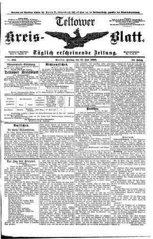 Teltower Kreisblatt vom 17.07.1896