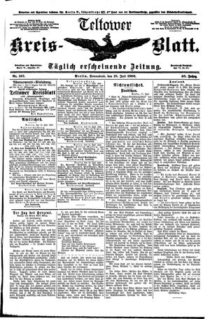 Teltower Kreisblatt vom 18.07.1896
