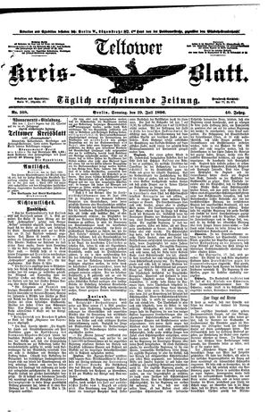 Teltower Kreisblatt on Jul 19, 1896