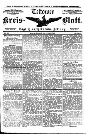 Teltower Kreisblatt vom 22.07.1896