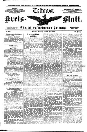 Teltower Kreisblatt on Jul 26, 1896