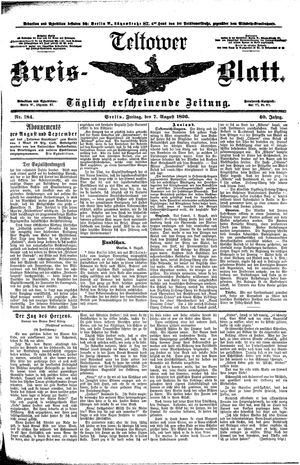 Teltower Kreisblatt vom 07.08.1896