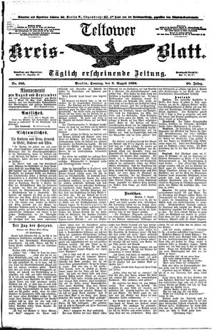 Teltower Kreisblatt vom 09.08.1896