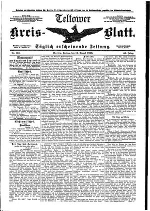 Teltower Kreisblatt vom 14.08.1896