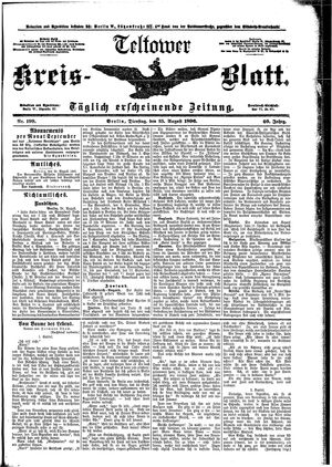 Teltower Kreisblatt vom 25.08.1896
