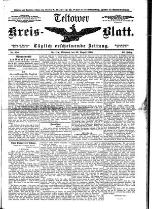 Teltower Kreisblatt vom 26.08.1896