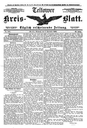 Teltower Kreisblatt vom 02.09.1896
