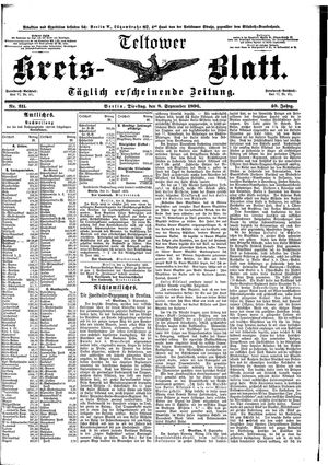 Teltower Kreisblatt vom 08.09.1896