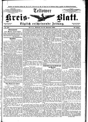 Teltower Kreisblatt vom 16.09.1896