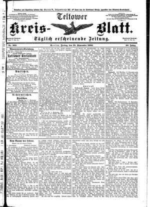 Teltower Kreisblatt vom 18.09.1896