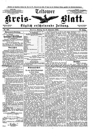 Teltower Kreisblatt vom 27.09.1896