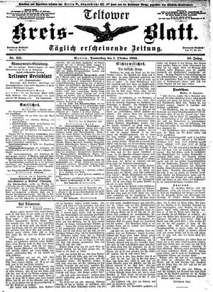 Teltower Kreisblatt vom 01.10.1896