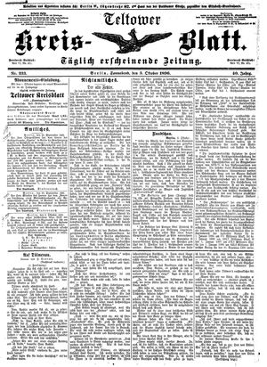 Teltower Kreisblatt vom 03.10.1896