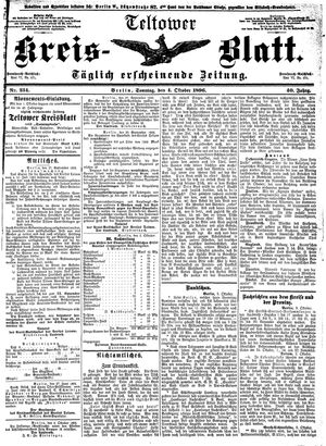 Teltower Kreisblatt vom 04.10.1896