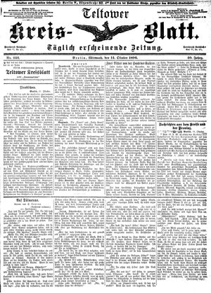 Teltower Kreisblatt vom 14.10.1896