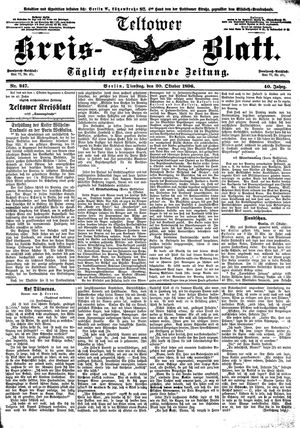 Teltower Kreisblatt vom 20.10.1896