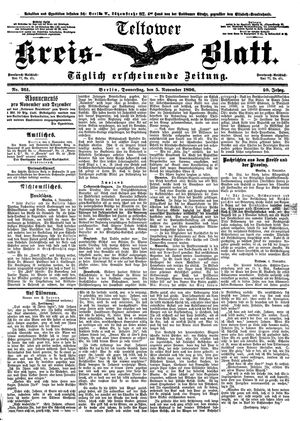 Teltower Kreisblatt vom 05.11.1896