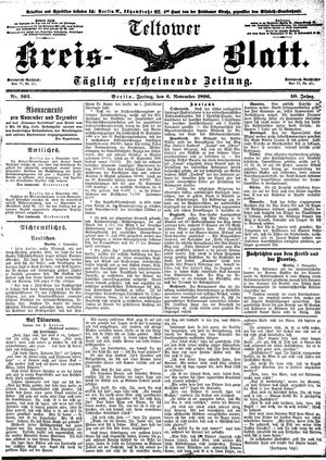 Teltower Kreisblatt vom 06.11.1896