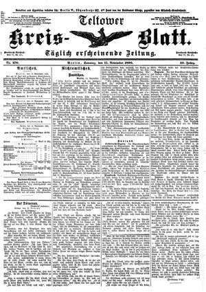 Teltower Kreisblatt vom 15.11.1896