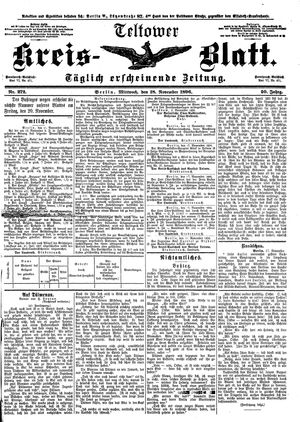 Teltower Kreisblatt vom 18.11.1896