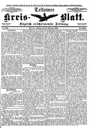 Teltower Kreisblatt vom 24.11.1896