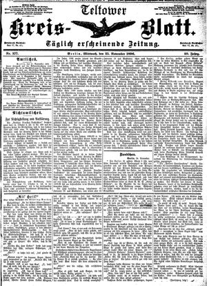 Teltower Kreisblatt vom 25.11.1896