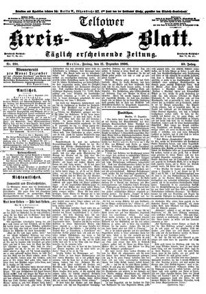 Teltower Kreisblatt vom 11.12.1896