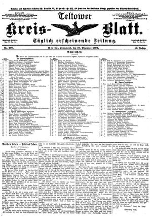 Teltower Kreisblatt vom 19.12.1896