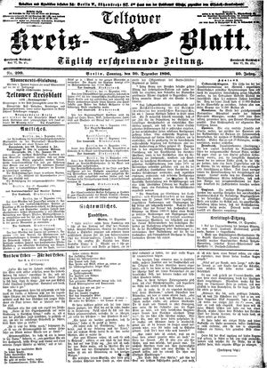 Teltower Kreisblatt on Dec 20, 1896